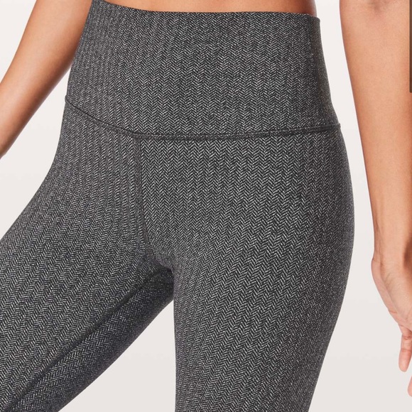 lululemon athletica Pants - Lululemon Wunder Under Herringbone Hi-Rise 7/8 Tight 25"